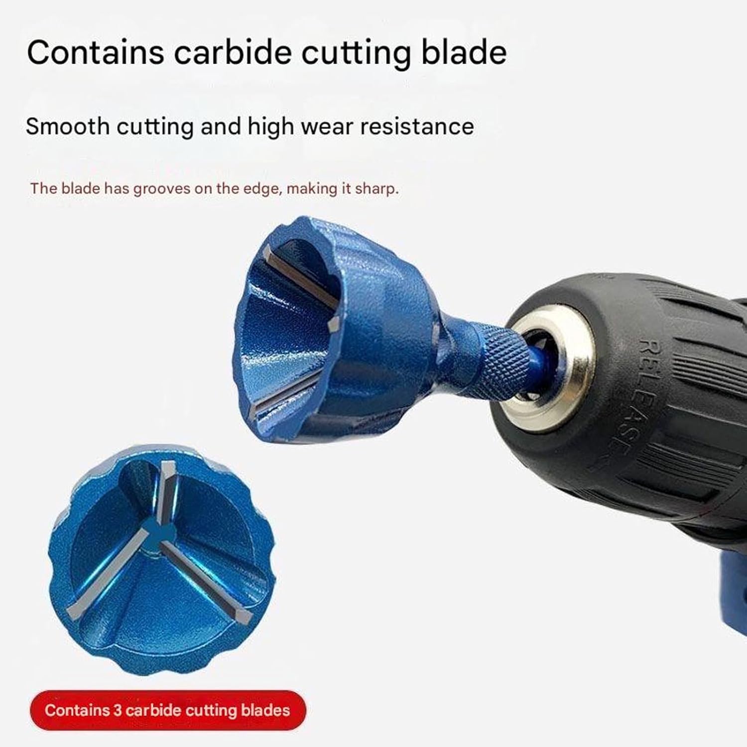 Deburring External Chamfer Tool, Deburring Drill Bit, Remove Burr Tools with Quick Release Shank, Repair Tools for Damaged Bolts Fits for 1/8"- 3/4" (3mm-19mm)