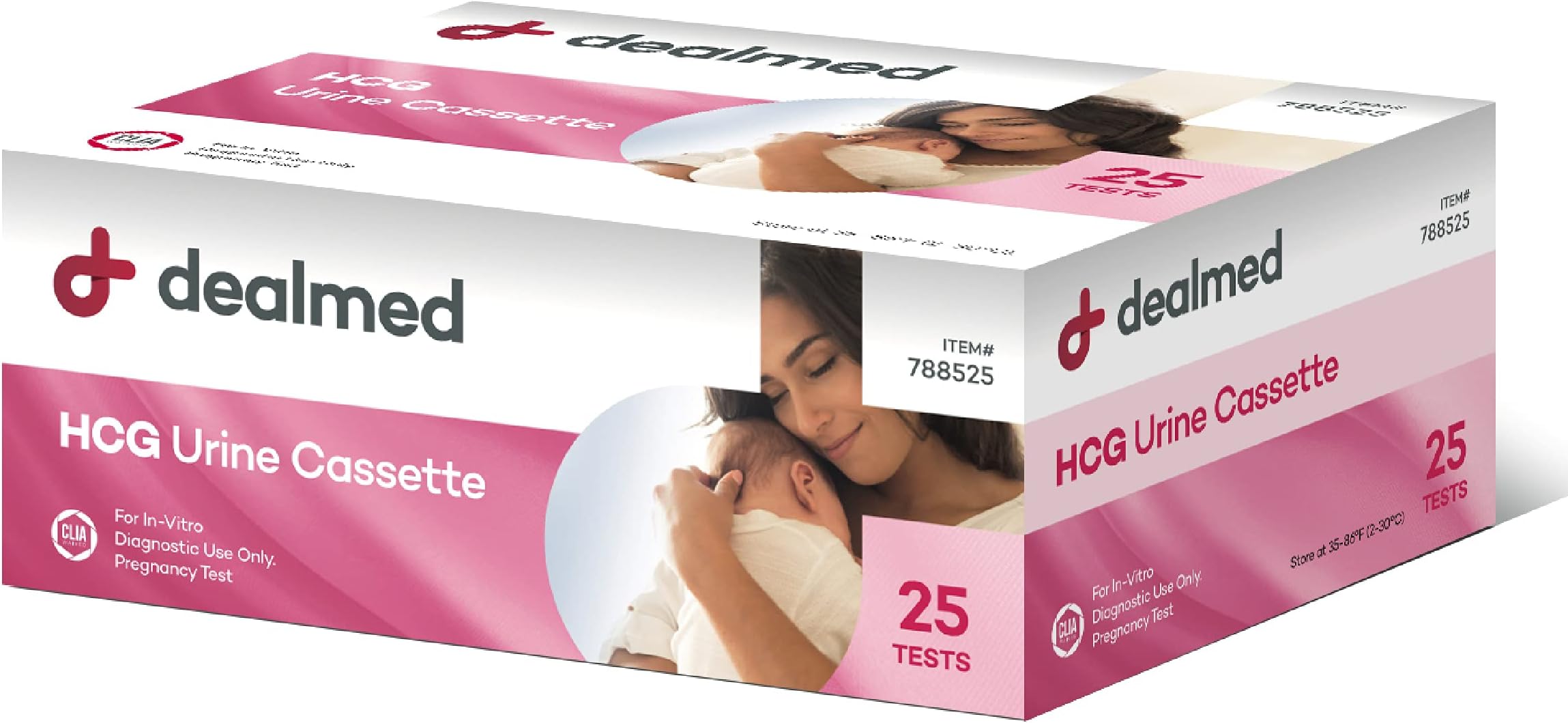 HCG Urine Cassette Pregnancy Test, 25 Count, HCG Pregnancy Tests with Disposable Pipettes, Early Detection Pregnancy Test Kit