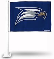 Vista 7 de Rico Industries Bandera de coche de doble cara de la NCAA, gran accesorio para automóvil