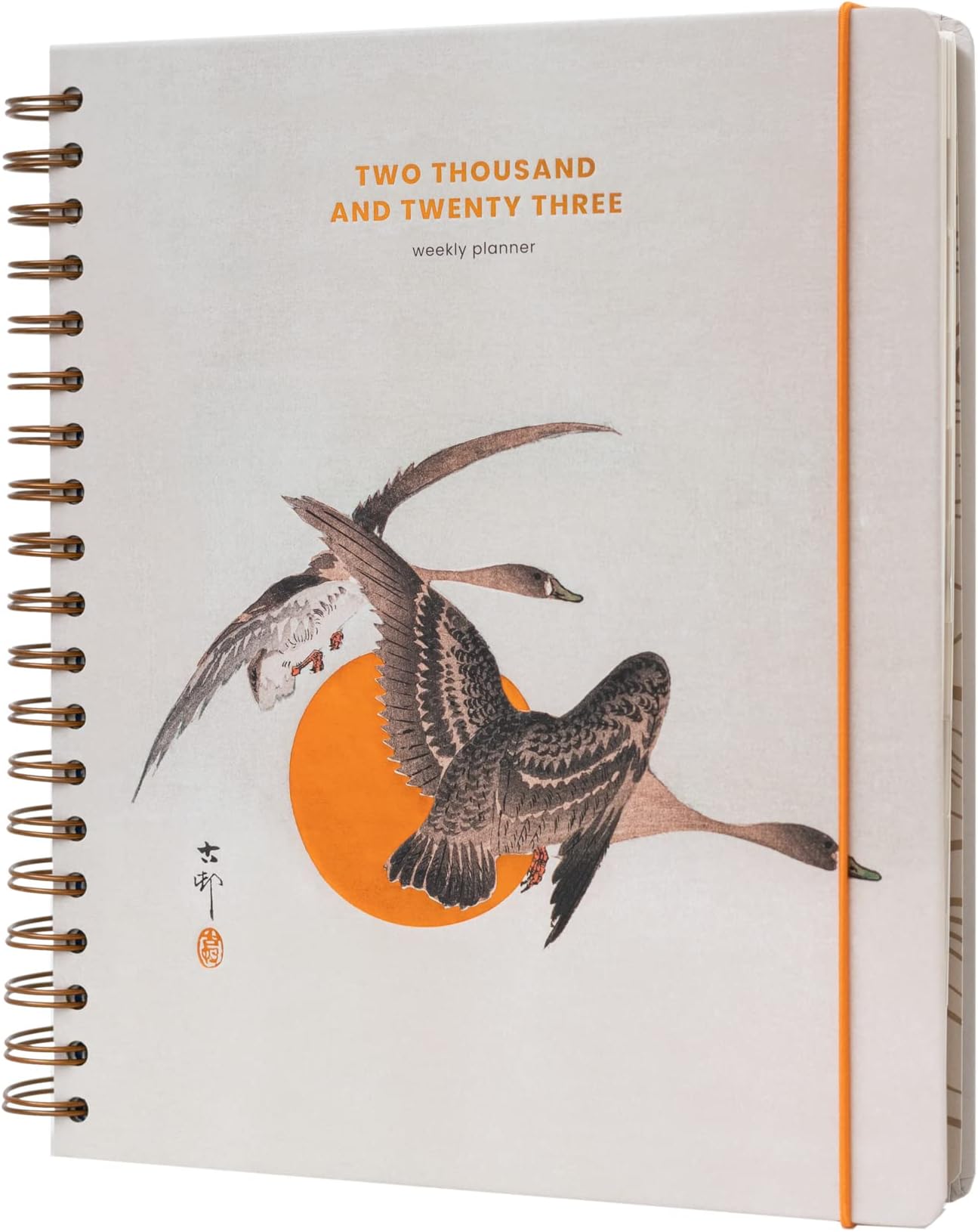 Kokonote Japanese Art Diary 2023 | Big Size 8.3 x 9.8 inch - 21 x 25 cm | Academic Diary Week To View | With Stickers | Cute Stationery | 2023 Diary
