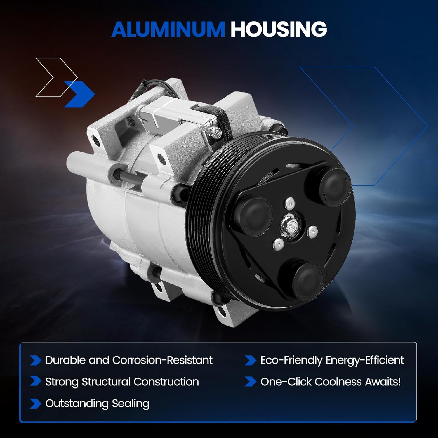 68182 Air Conditioning AC Compressor with Clutch Compatible with Dodge Ram 2500 3500 4000 4500 5500, 2006-2009, L6 5.9L 6.7L DIESEL