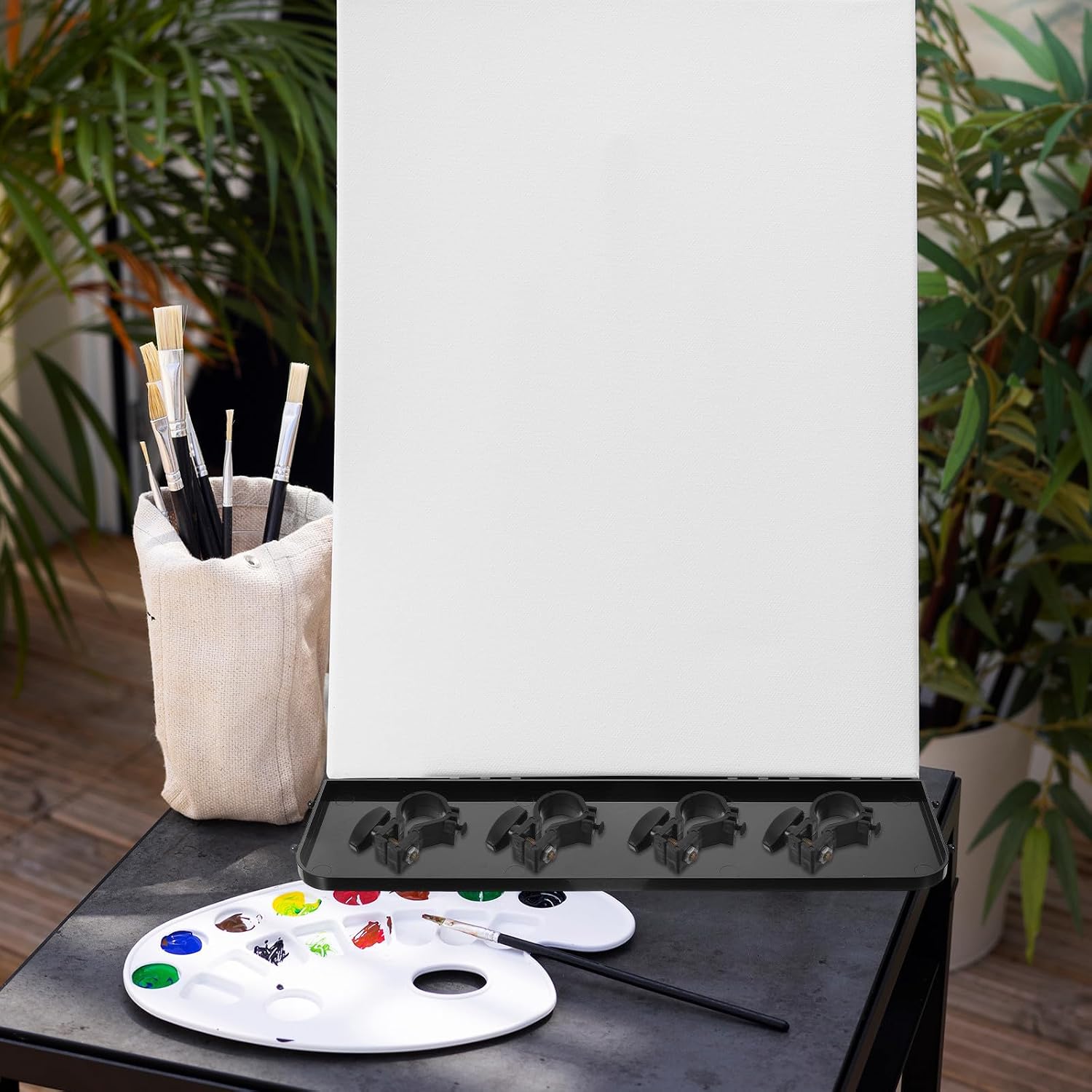 Alipis Painting Easel Accessories 4pcs Plastic Base Parts for Artists