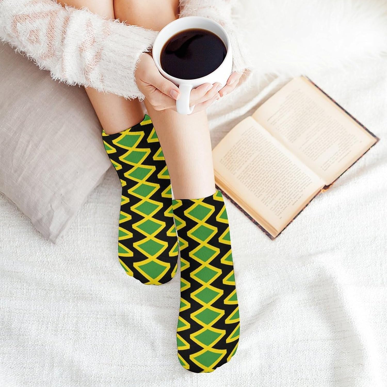Jamaica Jamaican Flag Snake Print No Show Ankle Socks Low Cut Non Slip Flat Boat Line 5 Pairs Set