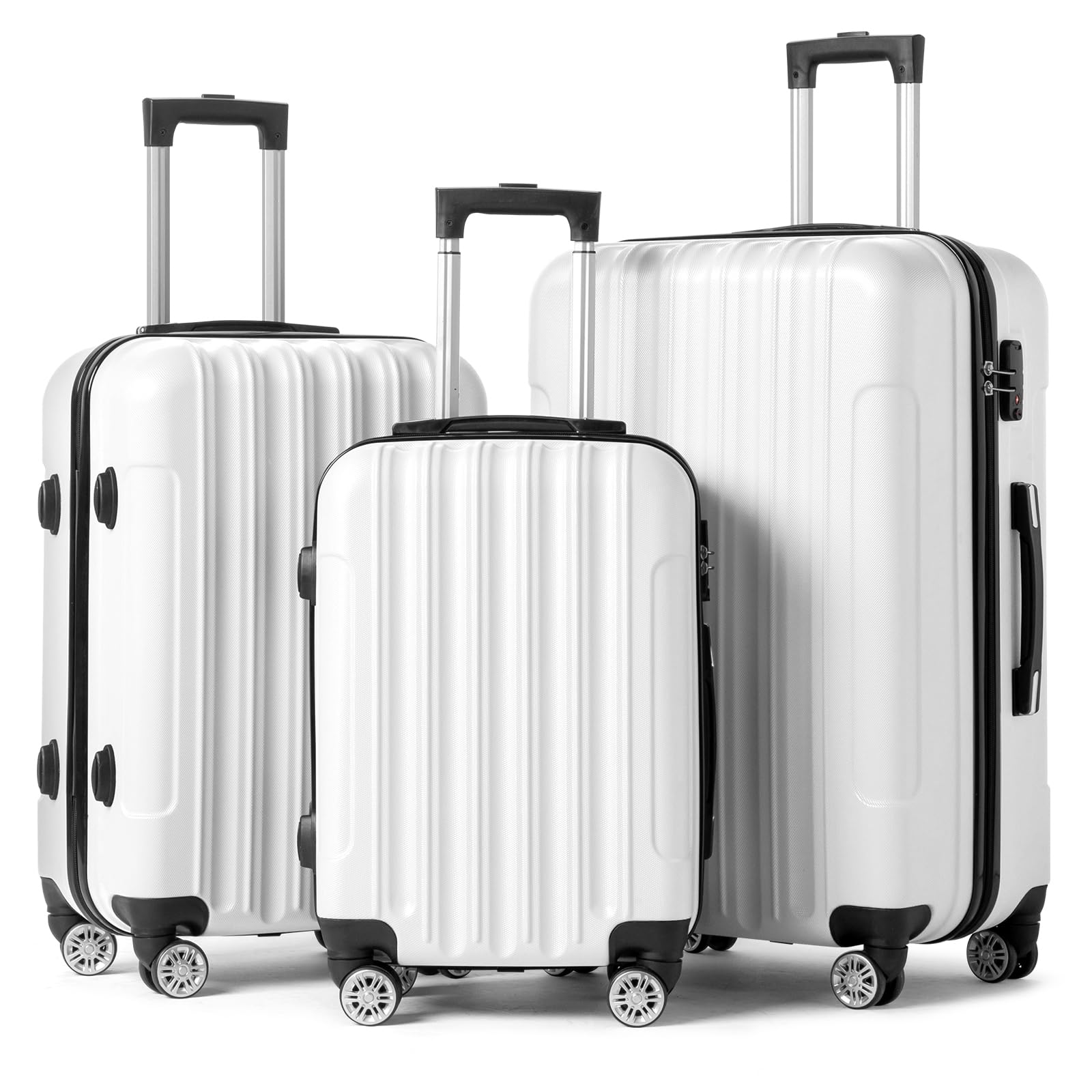 Amazon.com: Karl home Luggage Set of 3 Hardside Suitcase Sets