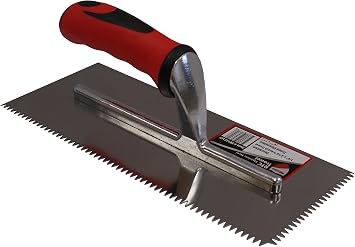 RTC 1/4" x 3/16" V Notch Stainless Steel Tile Trowel