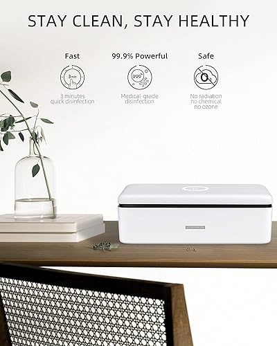 Miniatura 6 de Caja desinfectante de luz UV, caja desinfectante para teléfono UVC para teléfonos inteligentes, joyas y artículos para el hogar