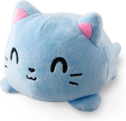 Miniatura 35 de TeeTurtle - Peluche reversible original de gato, gato sirena, bonitos animales de peluche sensoriales que muestran tu estado de ánimo Mercat azul +