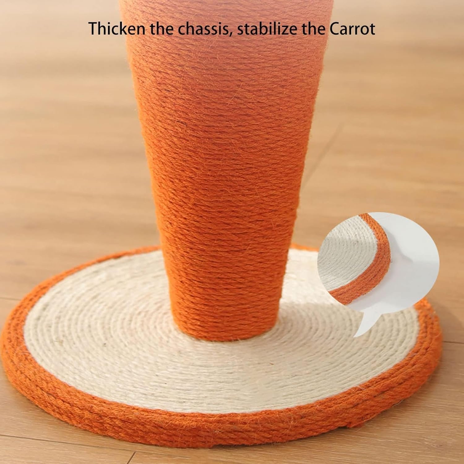 Cat Scratching Post, Sisal Cat Scratcher Scratch Post Scratching Tree Carrot Climbing Frame for Indoor Cats and Kittens