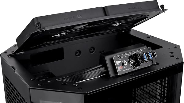 Thermaltake The Tower 300 Black 3面強化ガラスパネル採用 八角柱スタイル マイクロタワー Micro-ATX PCケース CA-1Y4-00S1WN-00 CS8881 - 3