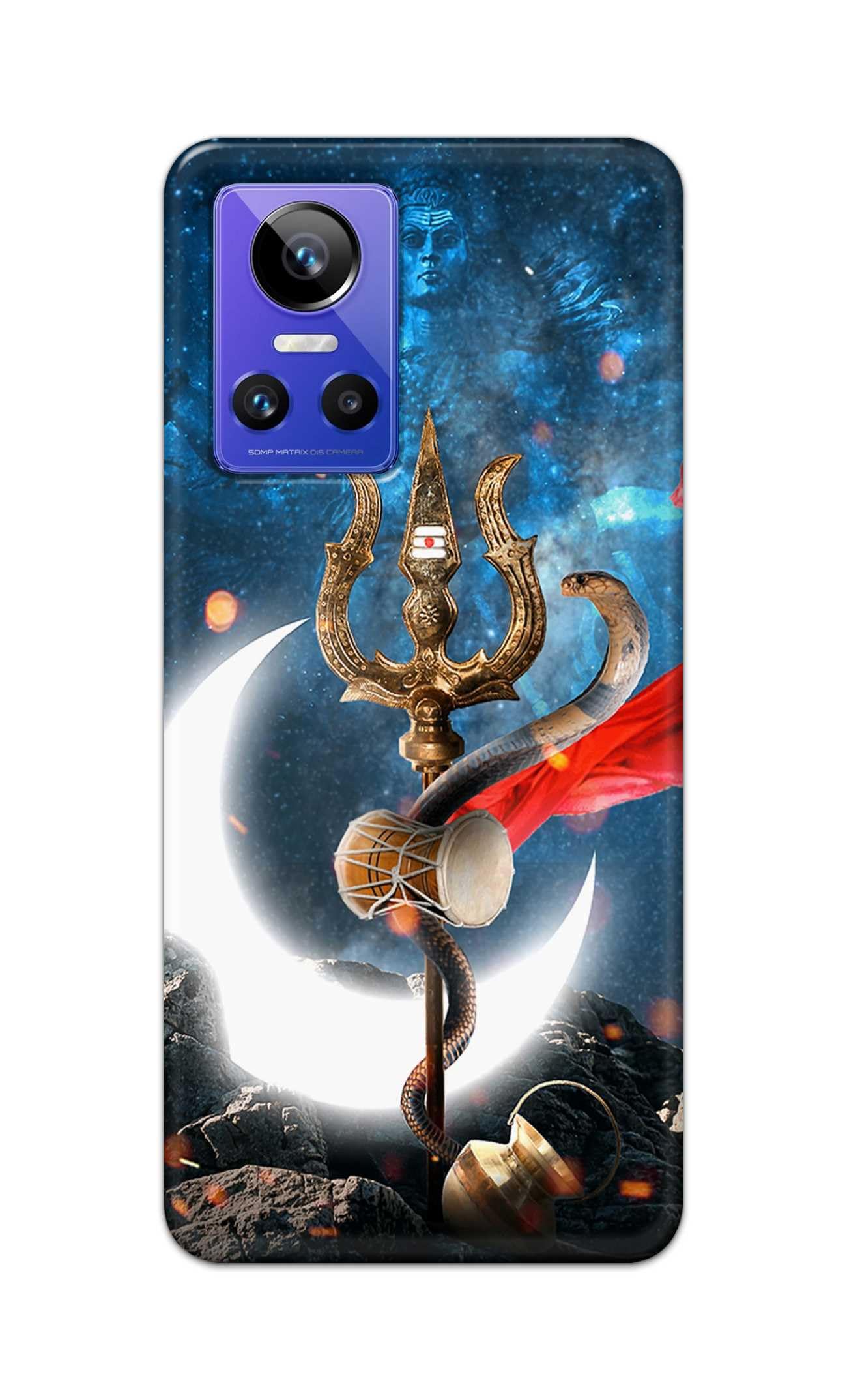 TweakyMod Designer Printed Hard Case | Shiva in Blue Back Cover Compatible with REALME GT NEO 3