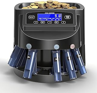 Sponsored Ad - Coin Counter and USD Coin Sorter with LCD Display, 300-Coin Capacity, Automatic Change Counter for 1¢ 5¢ 1...