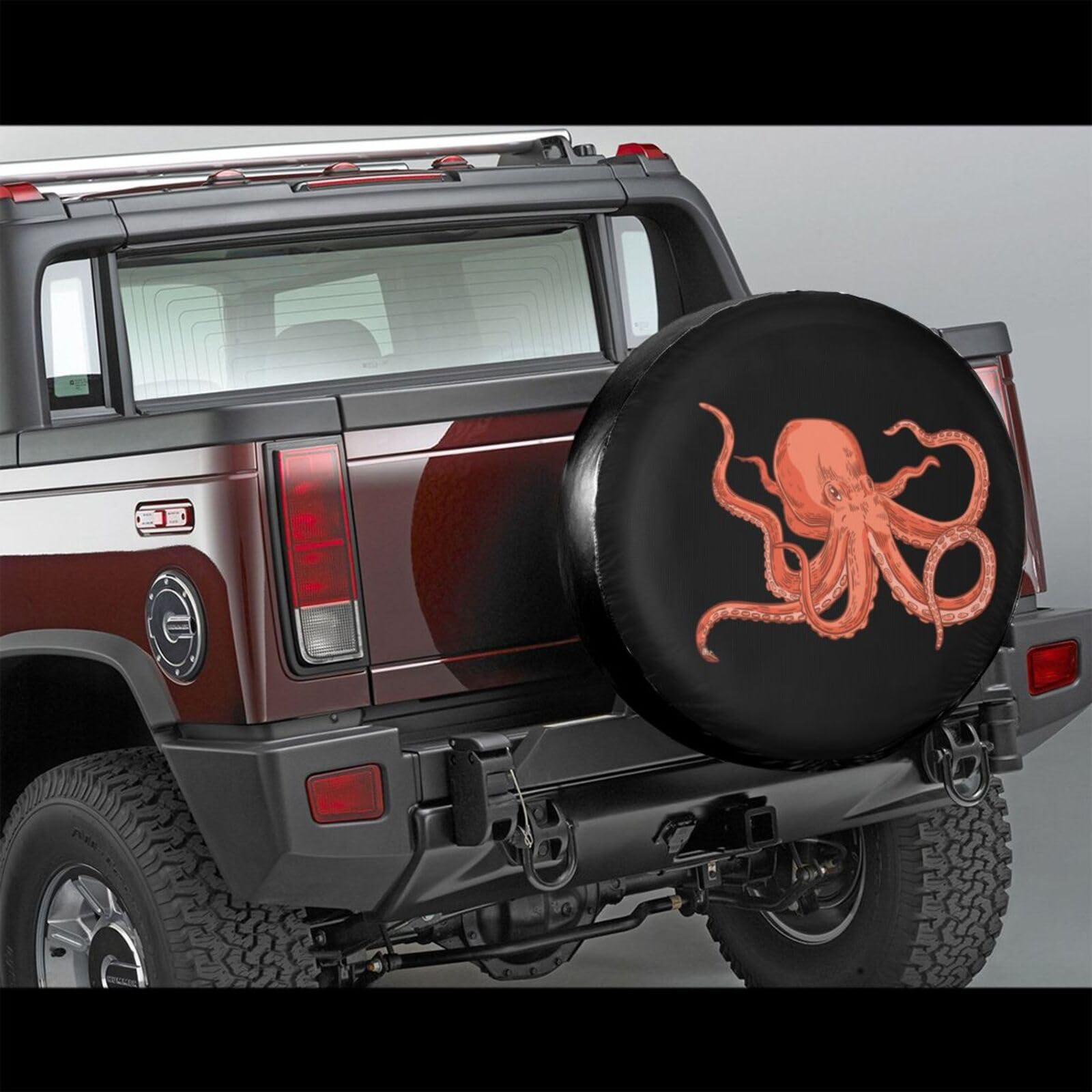 Tentacles Octopus Spare Tire Cover - Dust & Waterproof 16 Inch Wheel Protector For Trailers, RVs, SUVs & Trucks - View #9