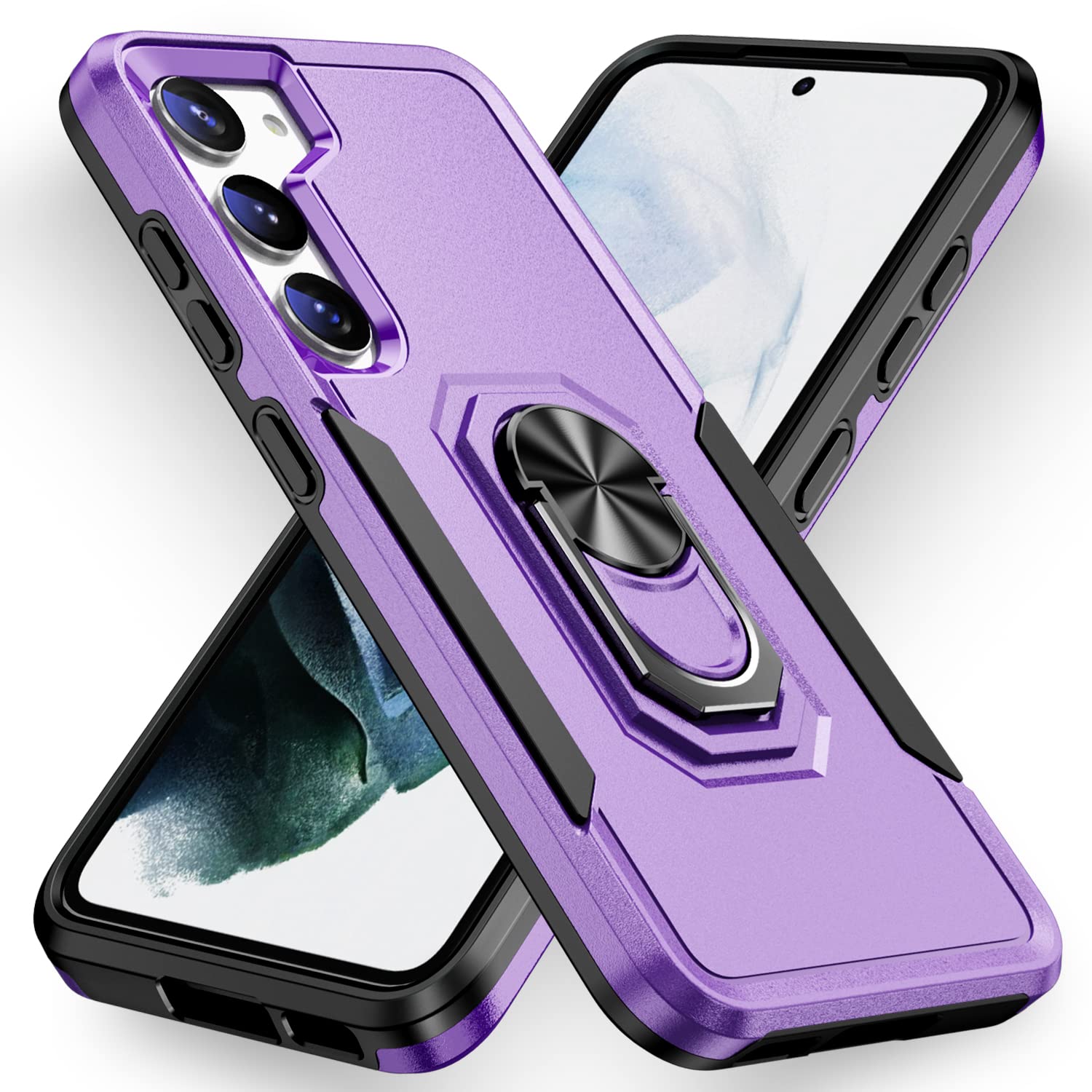 Fucozan for Samsung Galaxy S23 Plus Case Galaxy S23+ Case with Kickstand Armor Magnetic Ring Rugged Protective Military Grade Shockproof for Galaxy