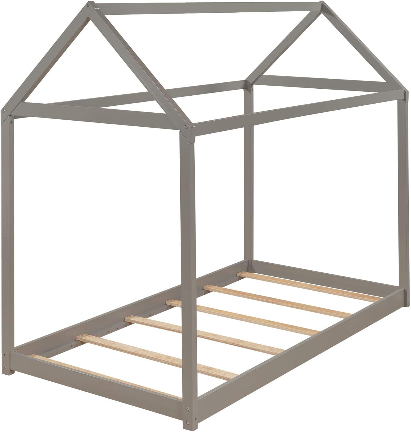 Angled view of the Bellemave House Twin Bed Frame