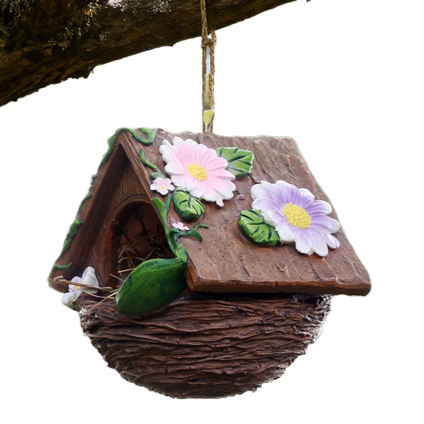 Générique Nid à Oiseaux Abri en résine Coupe-Vent pour Animaux de Compagnie | Refuge de nidification à oiseaux Pour Aras Perruches Inséparables Conures Calopsittes Pinsons Et Pour L'Extérieur Jardins