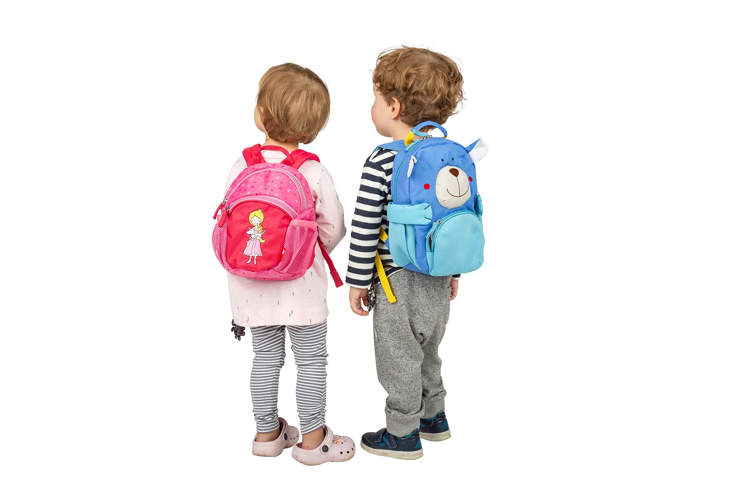 LALALO Sigikid Kindergartenrucksack mit Namen personalisiert (bestickt), Kinderrucksack, Kinder Rucksack für Kindergarten Kita, Kleinkind Tasche, Kindergartentasche (Bär)