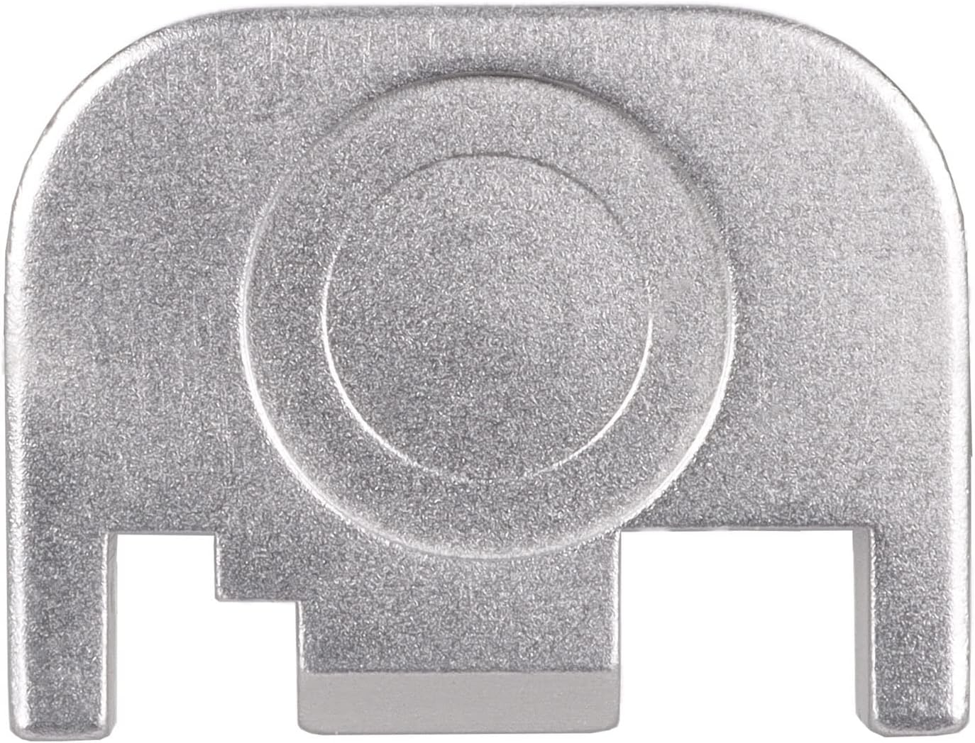 NDZ Performance Rear Slide Cover Back Plate for Glock Gen 1-4 Laser Engraved Anodized Aluminum in Silver - Zia Sun New Mexico Symbol