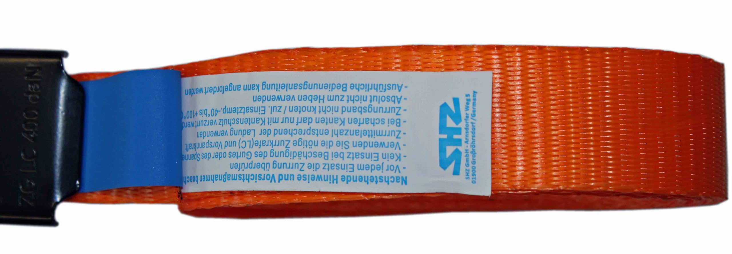 Spanngurt 1-teilig 25 mm breit, 6 m lang, Belastbarkeit 800 kg, Umreifungsgurt nach DIN EN 12195-2, Zurrgurt einteilig Endlosgurt 800daN (20)