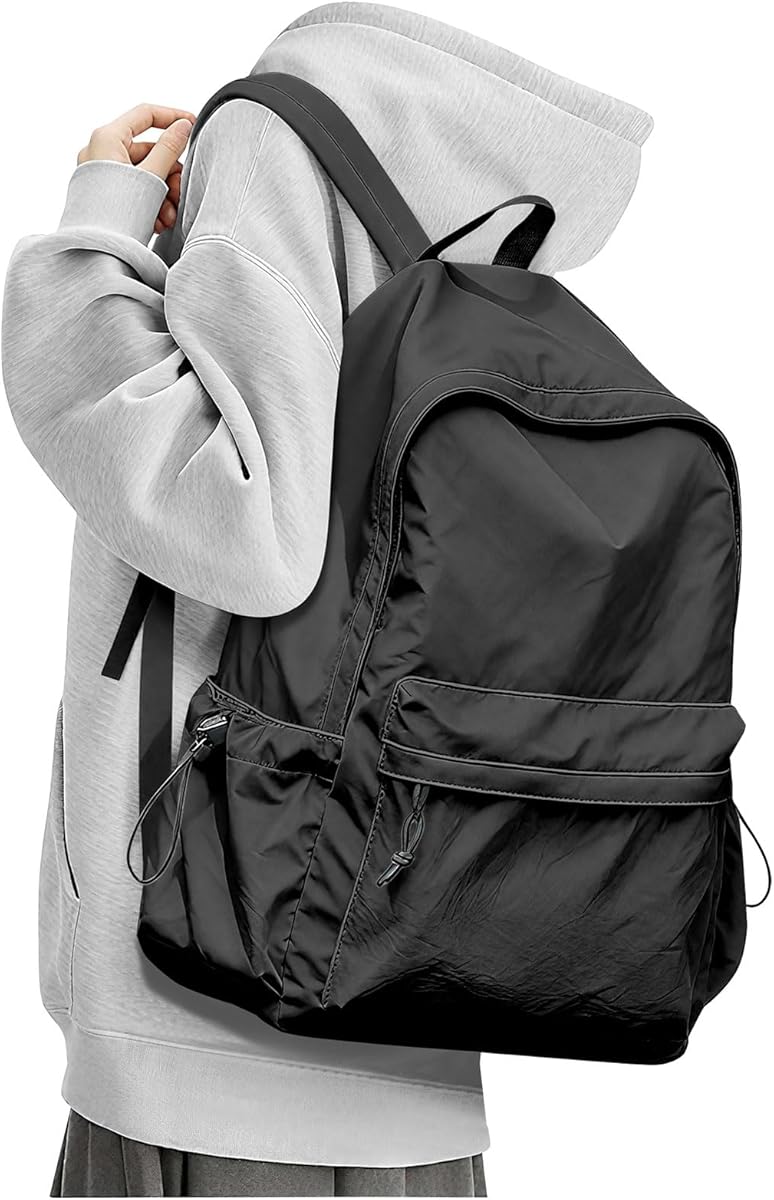Amazon.com | Black School Backpack for Girls Women, Waterproof High School Book Bag Cute Backpack for Men Teens Boys, Small Lightweight Simple Basic Middle School Back Pack Daypack Mochilas Escolares para | Kids' Backpacks