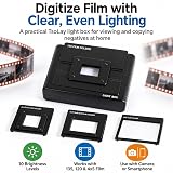 Mobilny Skaner Filmów Z Przyciemnianym Oświetleniem Led Do Slajdów I Przeglądarek Filmów W Formacie 135, 120 I 4×5 Z Zasilaniem Usb, Składany Stojak Do Kopiowania Zdjęć, Przeglądania