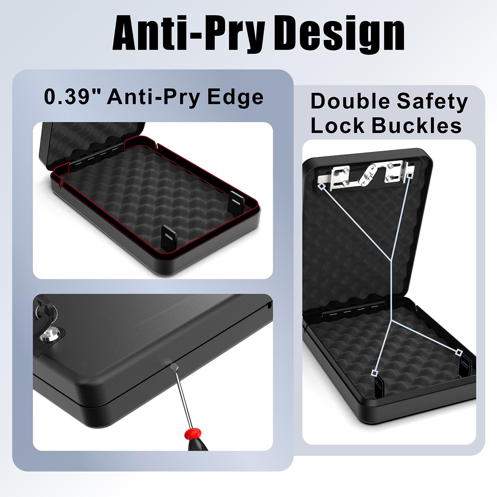 Amazon.com: Z ZLJUAN Gun Safe for Pistols Small Handgun Lock Box