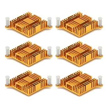 6Pcs North South Bridge Heatsink Aluminum Cooler with Fixed Hole Motherboard chip Cooler for IC Chipset
