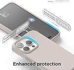elago Compatible with iPhone 15 Pro Max Case, Liquid Silicone Case, Full Body Protective Cover, Shockproof, Slim Phone Case, Anti-Scratch Soft Microfiber Lining, 6.7 inch (Stone)