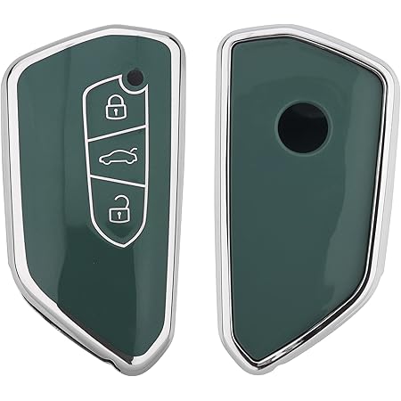 Arvoni Autoschlüssel Hülle 2er Set - TPU Silikon Schutz Für VW, SEAT, Skoda