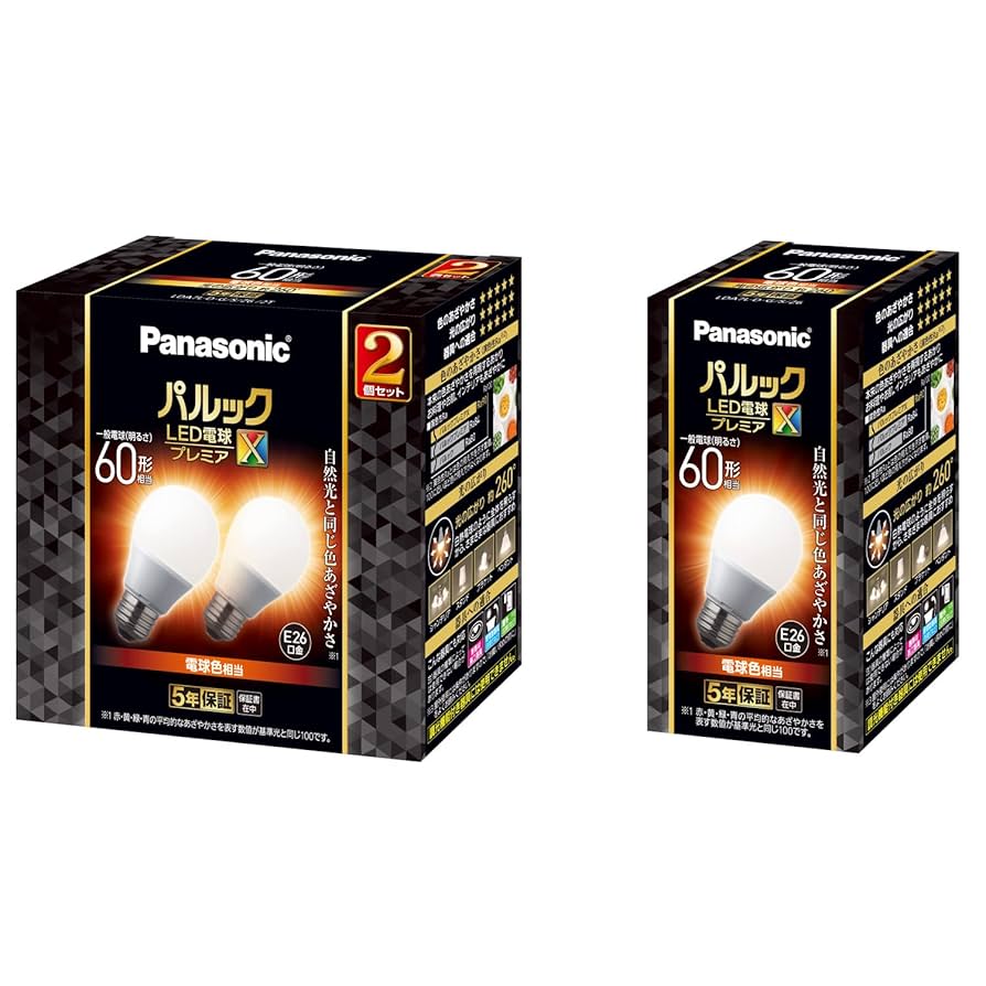 パナソニック パルックボール 〈プレミア〉60型E26口金 電球タイプ Amazon | パナソニック パルック LED電球 口金直径26mm プレミア