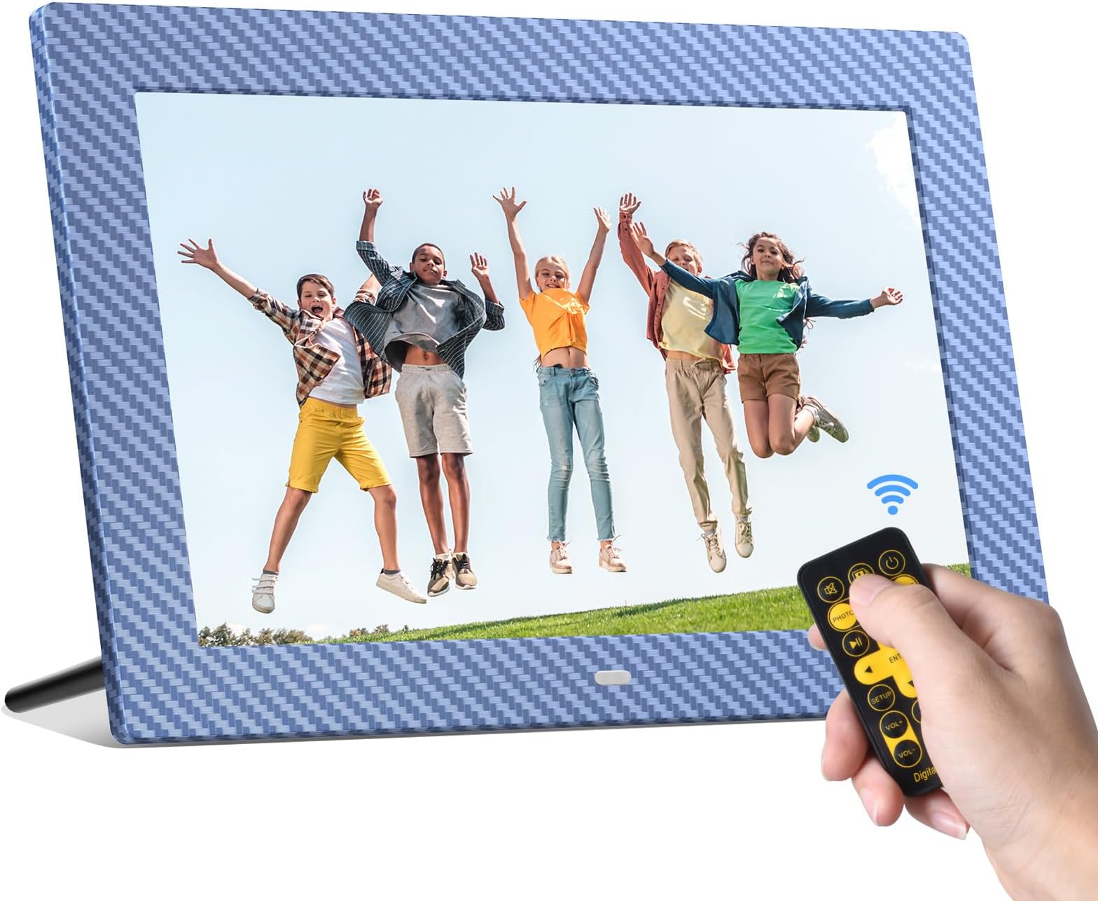 KODAK 10.1 Inch Digital Picture Frame with Remote Control, IPS Screen HD Display, Auto-Rotate, Wall Mountable, Programmable Auto On/Off