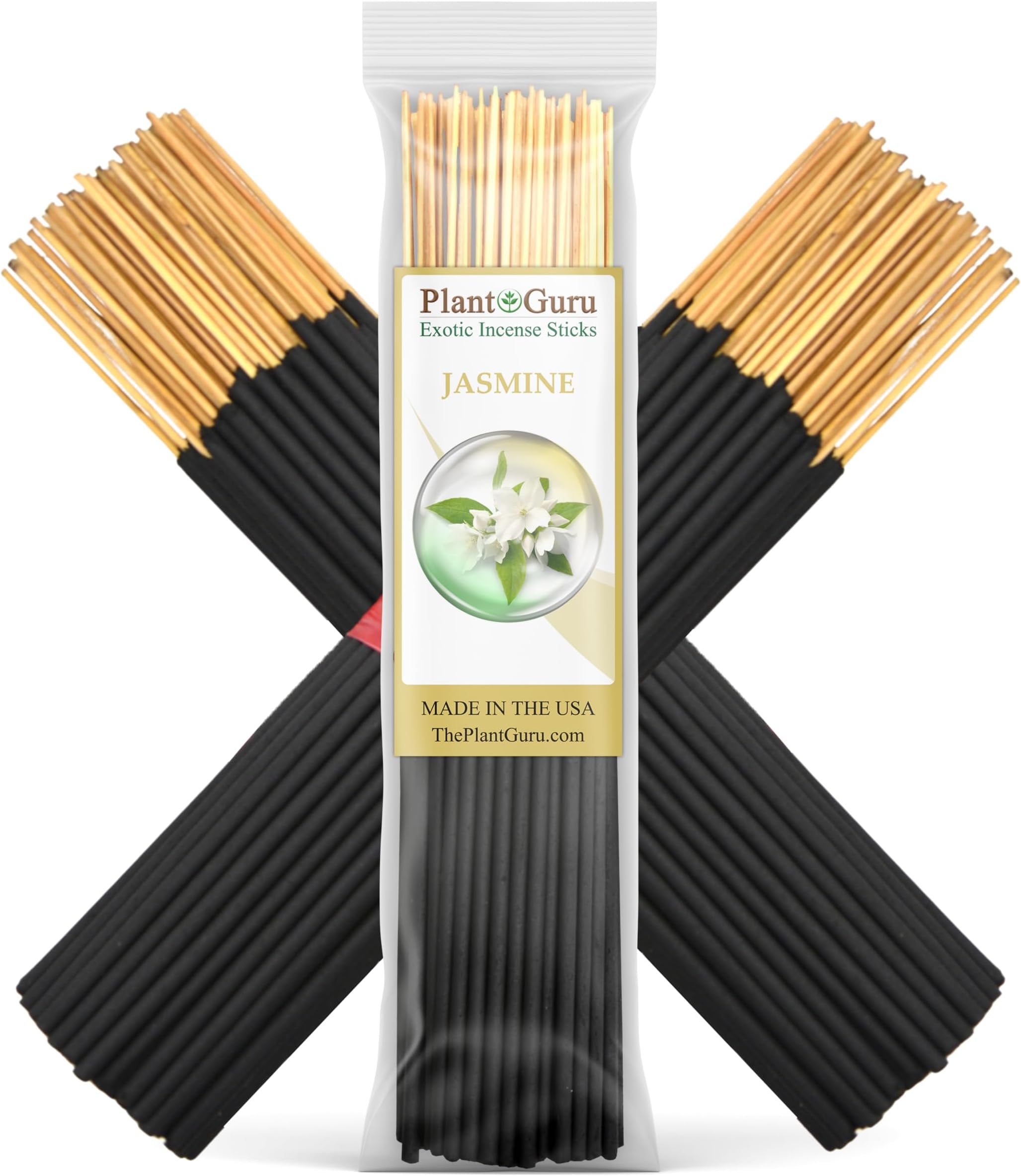 Jasmine Exotic Incense Sticks 7 Inch - Bulk 1 Bundle 85 to 100 Sticks - Natural 7" Long Lasting Aroma That Burns for 30 to 45 Minutes.