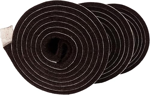 Miniatura 7 de SoftTouch Rollo de tira de fieltro autoadhesivo de alta resistencia de 1 x 60 pulgadas, protege las superficies de arañazos y daños, marrón (paquete