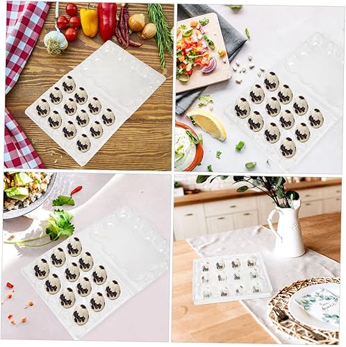 Miniatura 6 de Zerodeko 100 cajas de huevos de codorniz Caja de huevos de codorniz seco Cartones de huevos Soporte de huevo de codorniz Forma de material