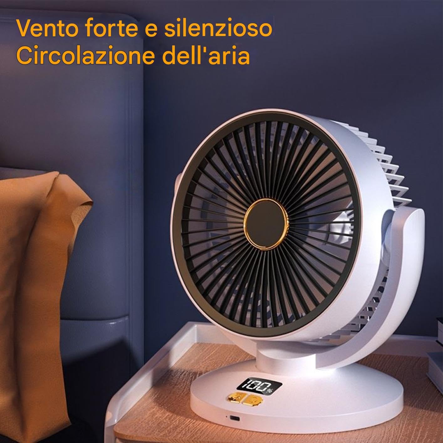 Ventilador de circulación de aire, pantalla digital, ventilador oscilante
