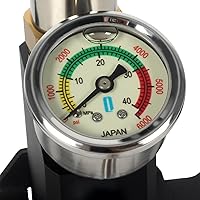 Vista 10 de VEVOR Bomba de aire PCP manual de alta presión 4500 PSI, bomba de mano de tres etapas, cámara PCP, plata