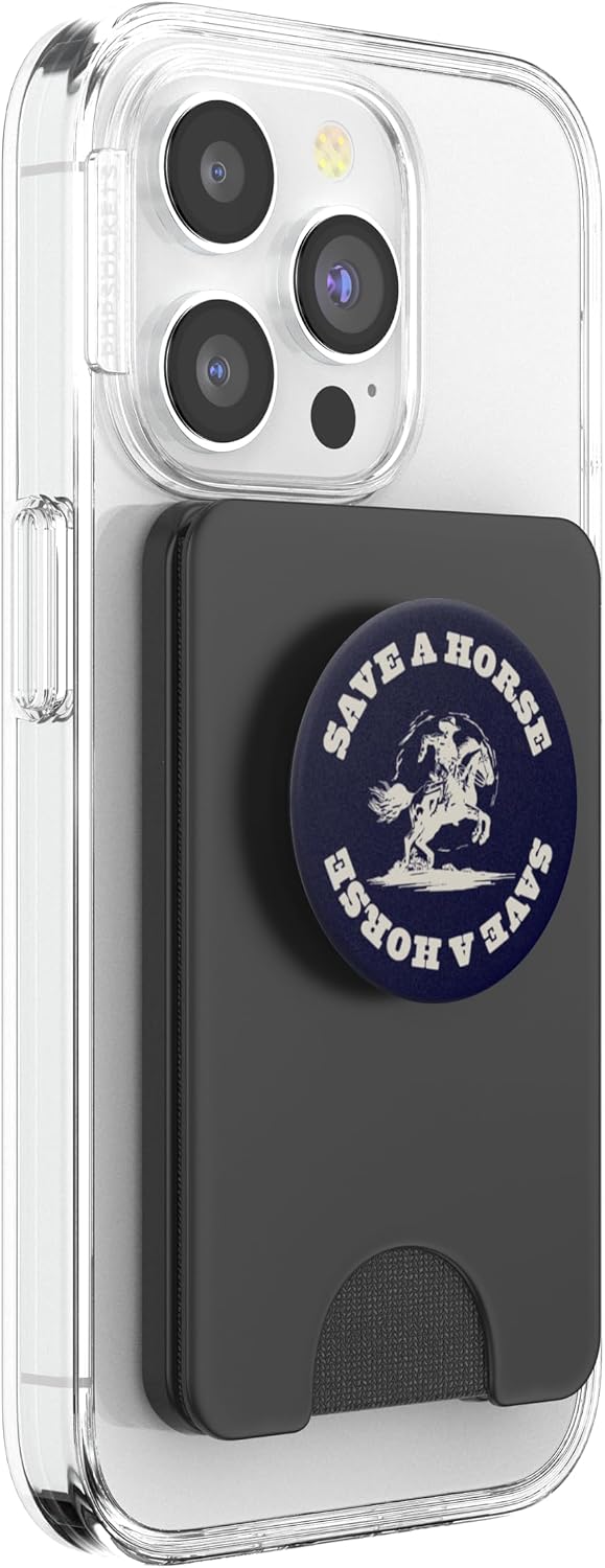 PopSockets Phone Grip with Expanding Kickstand- Save A Horse PopSockets PopWallet for MagSafe
