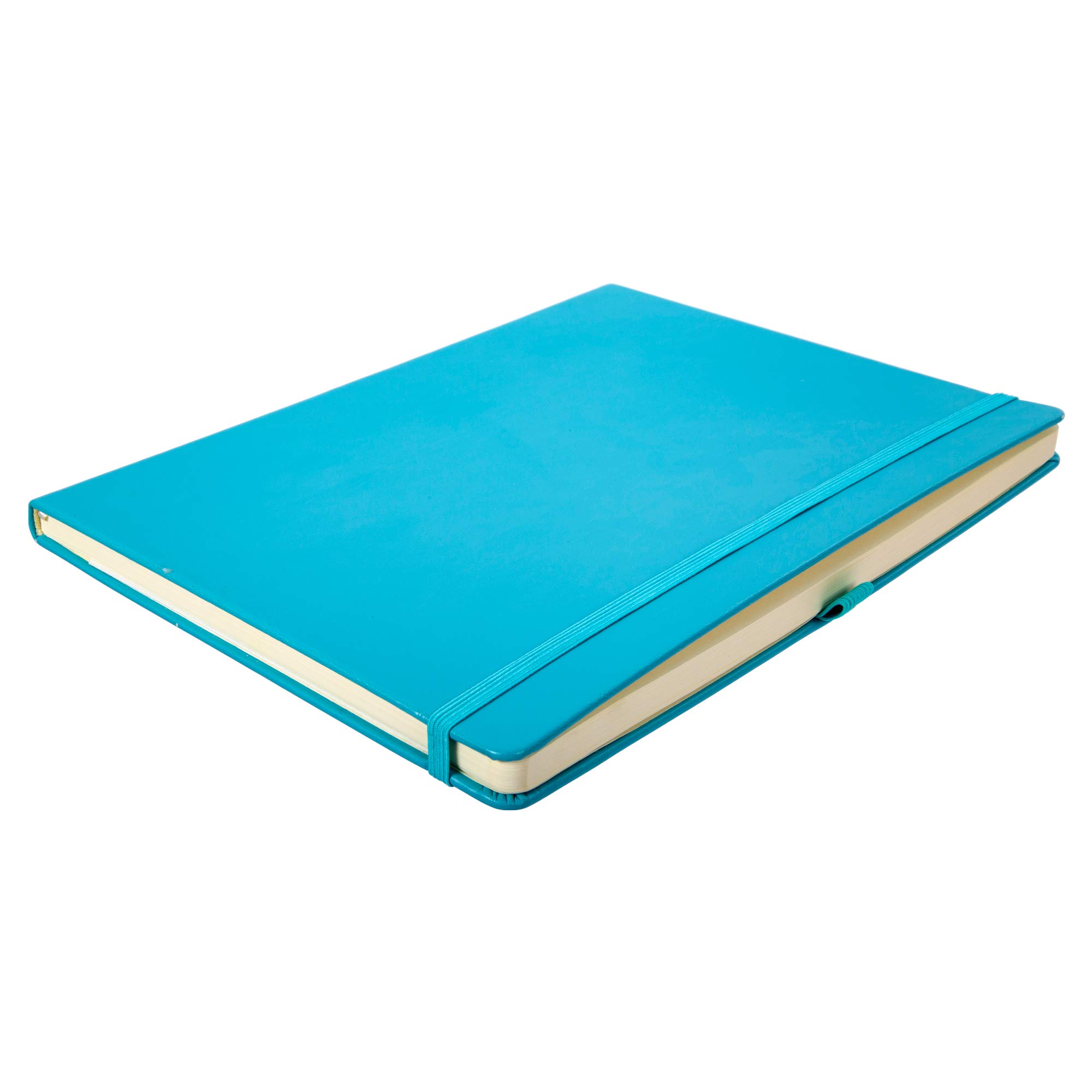 Picasso Hardcover Notebook – 80-Sheet Lined Journal, 7.5x9.75 Inches, Acid-Free Paper, With Bookmark & Pocket (Aqua Blue)