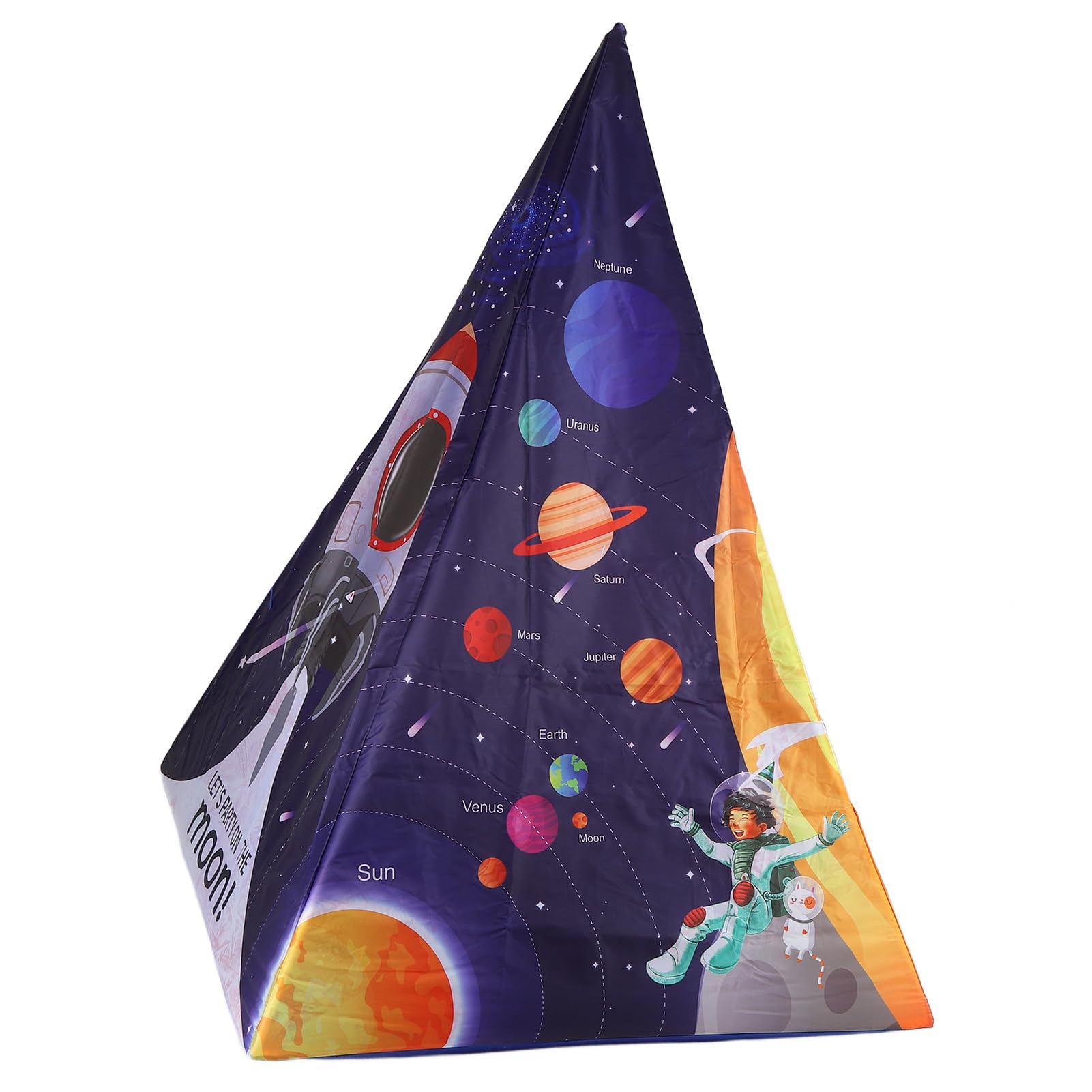 Space World Tenda da Gioco per Bambini Casetta da Gioco Pieghevole e Divertente per L'Esplorazione Cosmica per Interni Ed Esterni 100 X 100 X 140 Cm