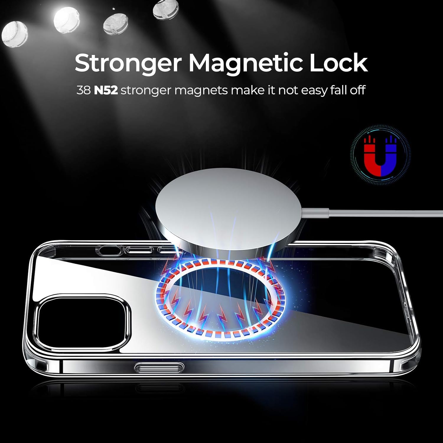 Onе-Dау Sаlе: Uр tо 50% оƒƒ Linklike Designed for iPhone 12/12 Pro [Anti-Yellowing] Crystal Clear Case [Military Drop Protection][Compatible with Magsafe] Hard Shockproof Phone Case Slim Thin Cover with Non-Slip Soft Edge