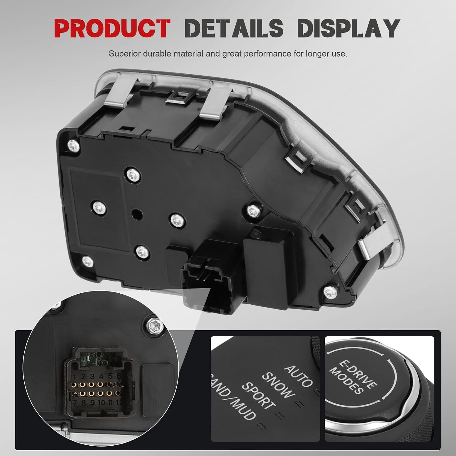 Transfer Case Switch Fits for Cherokee 2014-2019 2.4L 3.2L Replaces OE 68141876AE 68141876AF