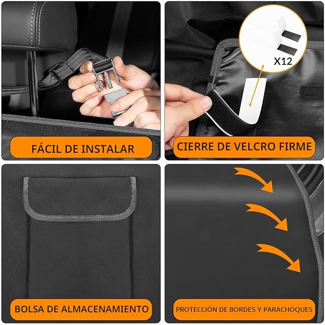 Foto 2 de 8 de Kingsleeve Funda Protectora Maletero Coche para Perros Alfombrilla Universal Impermeable Antideslizante
