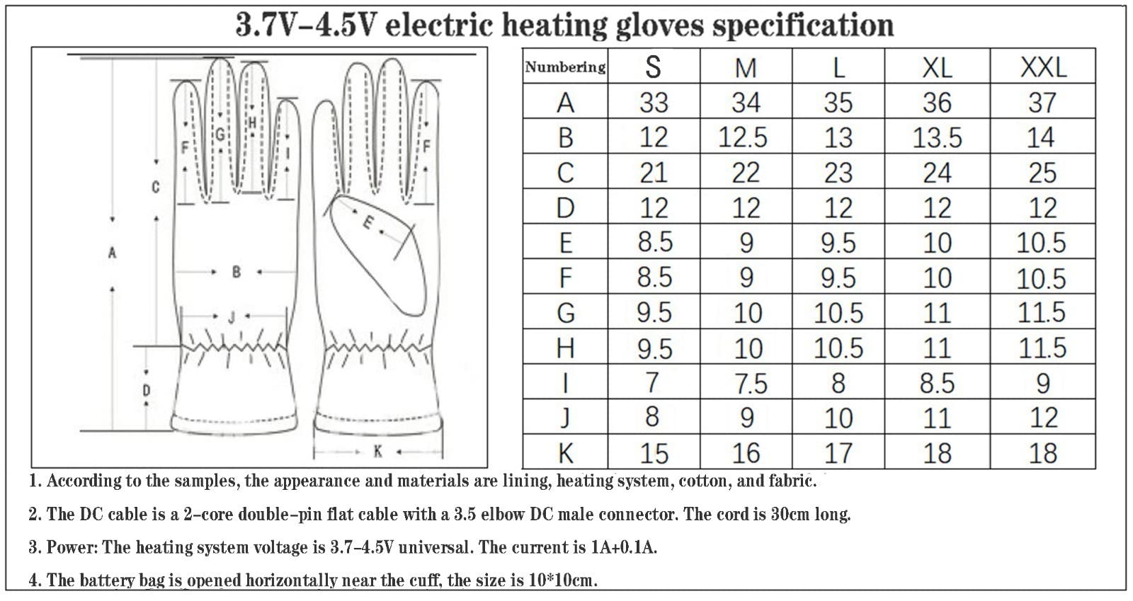 Guanti Invernali Riscaldati 3 Riscaldamento Temperatura Regolabile Touch Screen Guanti Impermeabili Ricaricabili Alimentati A Batteria per Escursioni Sci attività All'aperto A,X-Large