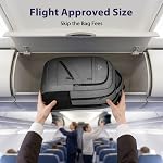 MATEIN Laptop Backpack, 17 inch Business Flight Approved Carry on Backpack, TSA Large Computer Backpack for Men Women with Trolley Sleeve, College School Tactical Book Bag, Grey