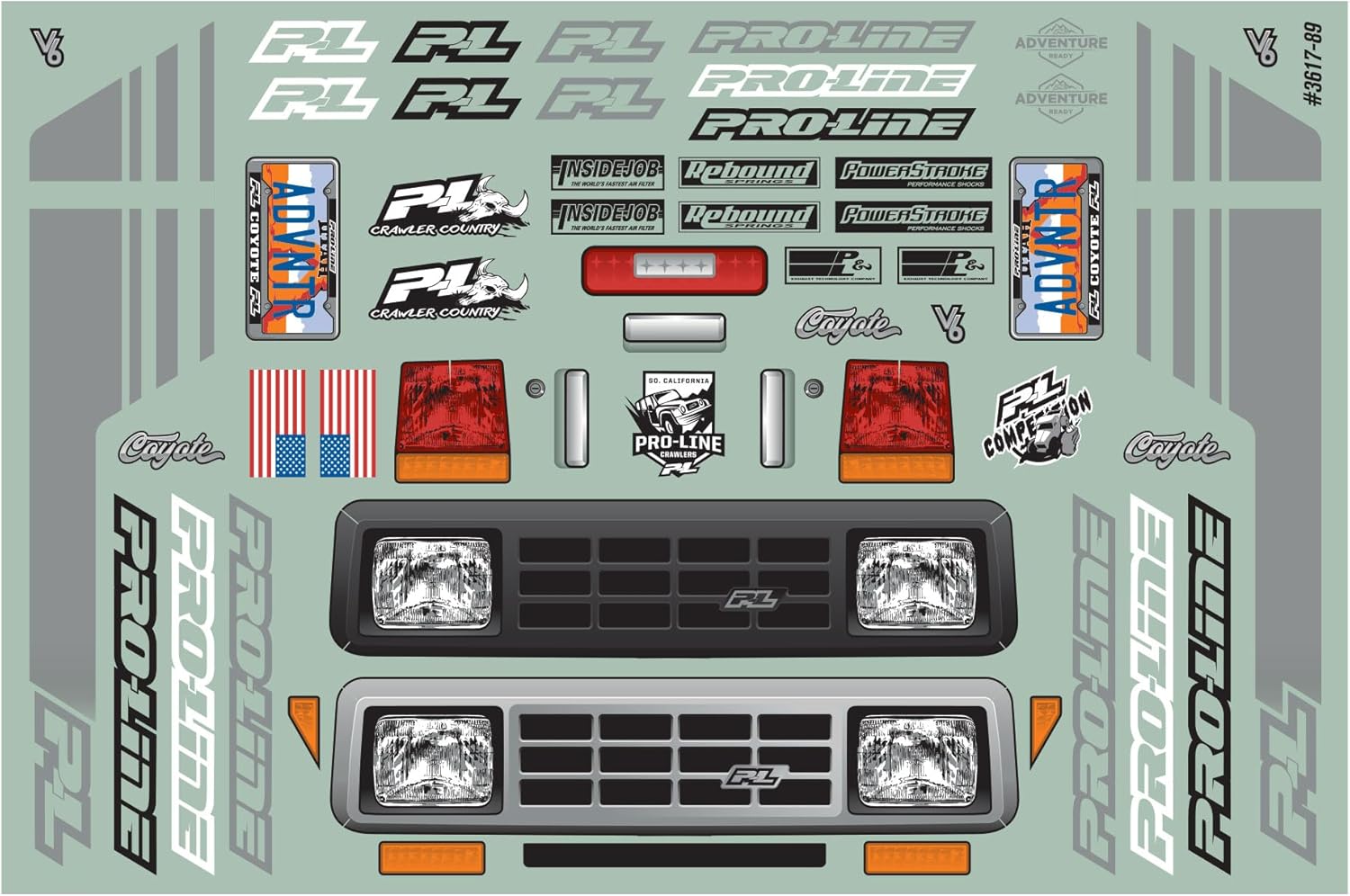 Pro-Line Racing 1/10 Coyote HP Clr Body 12.3 Wheelbase Crawlers PRO361700 Car/Truck Bodies Wings & Decals