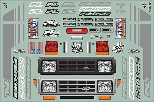 Miniatura 7 de Pro-Line Racing 110 Coyote HP Clr Body 12.3 Distancia entre ejes Crawlers PRO361700 Carrocerías de cochecamión Alas y calcomanías