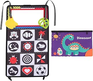 SECFOU 1 Conjunto De Livro De Pano Espelhado Distorcido Livro De Atividades De Aprendizagem Precoce Livros De Pano Enrugado Livro De Dentição Brinquedos Educativos Infantis Livro