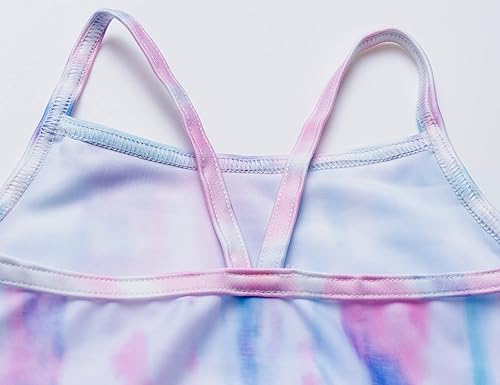 Miniatura 4 de TENVDA Traje de baño de una pieza para niñas, con diseño halter deportivo, para playa y baño