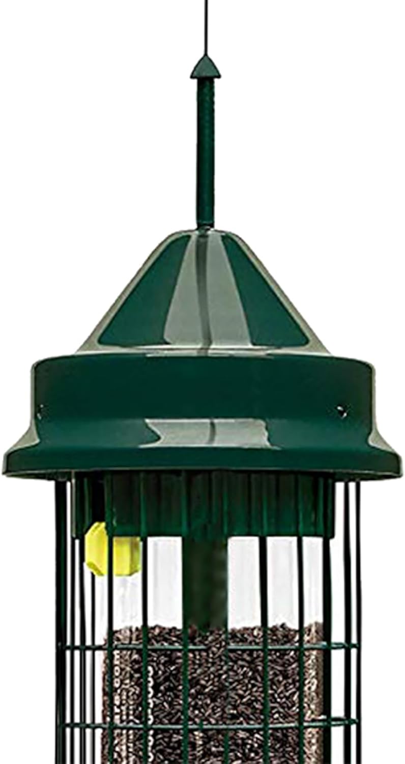 Squirrel Buster Classic 5.3"x5.3"x32" (w/hanger) Wild Bird Feeder with 4 Feeding Ports, 2.4lb Seed Capacity, 2 Pack
