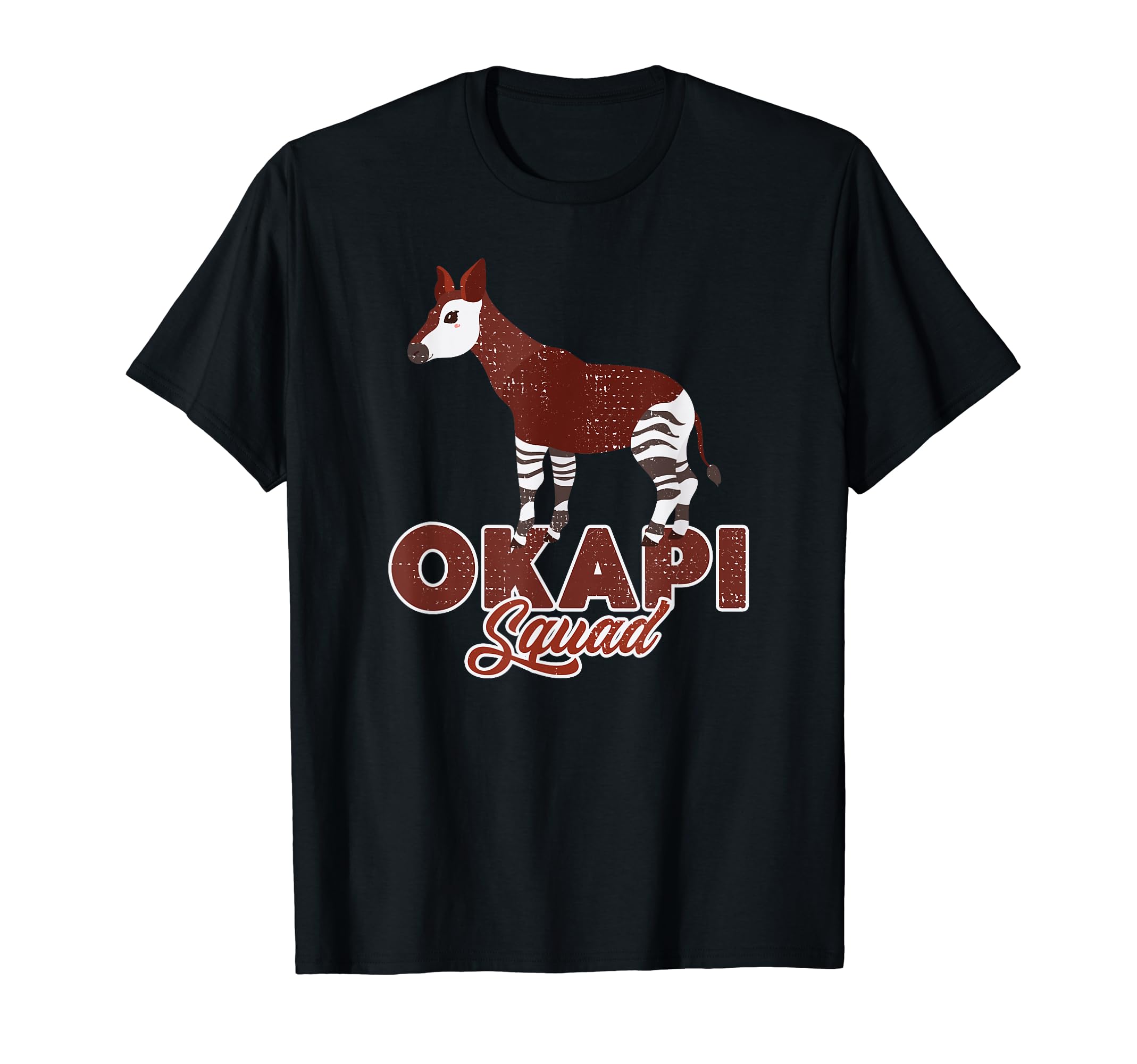 Amazon | オカピスクワッド オカピ絶滅危惧種 Tシャツ | Tシャツ 