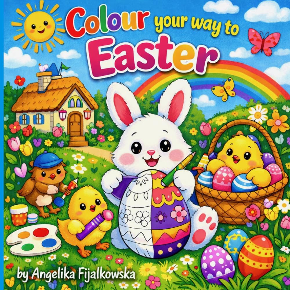 Colour your way to Easter: Colouring Book for Children Ages 4+